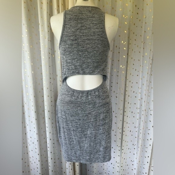 Abercrombie & Fitch Women's Knit Sleeveless Bodycon Dress With Open Back Size M - Picture 3 of 4